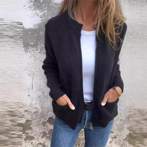AutumnAura Zip – Soft Knit Jacket
