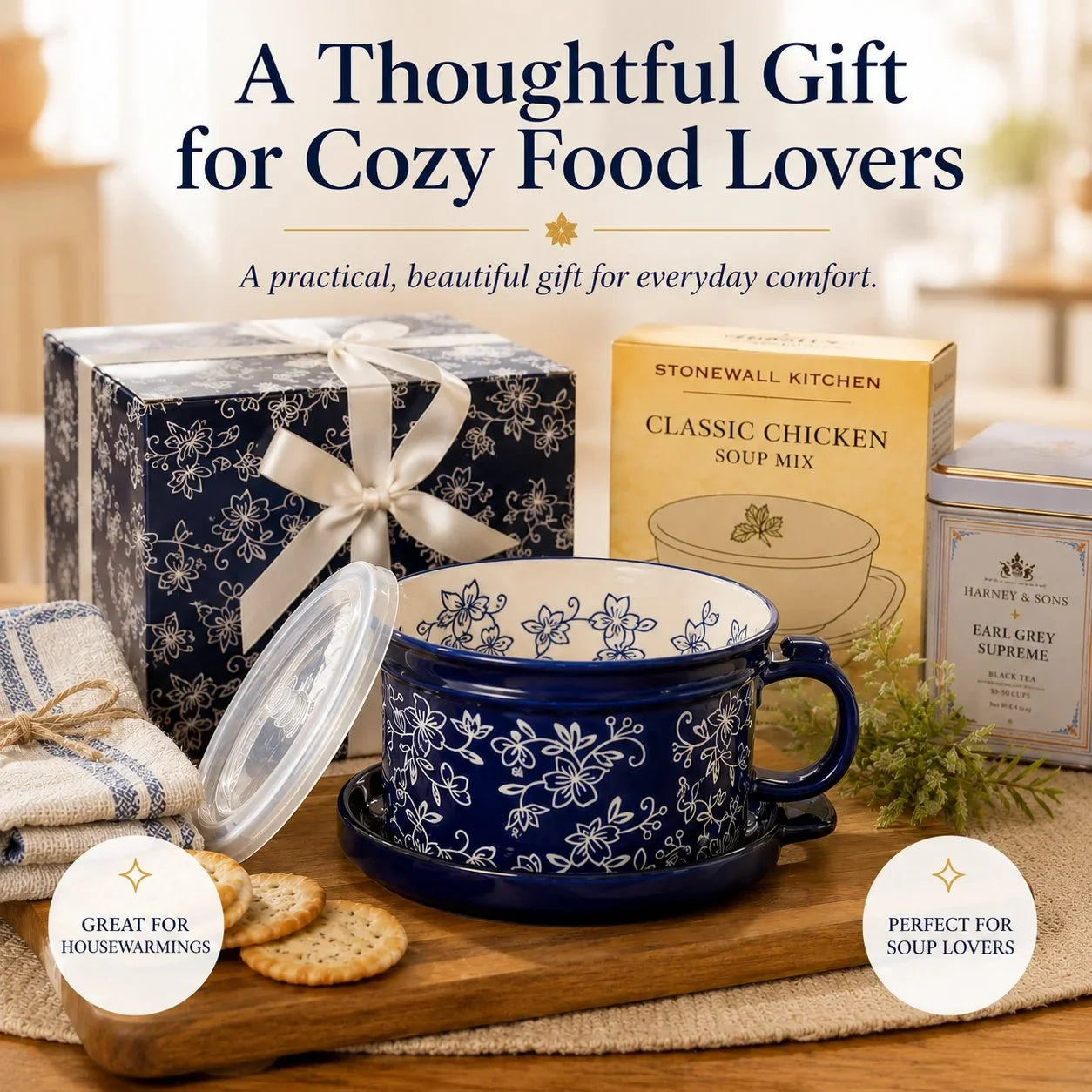 BloomBowl – Floral Handled Soup Mug
