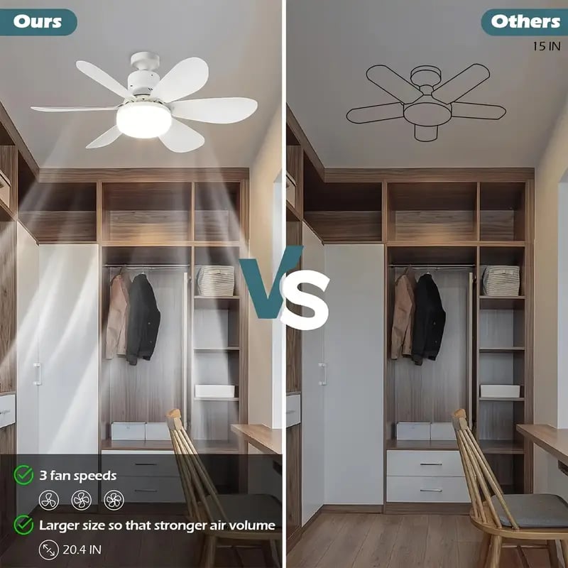 SmartBreez PRO | 2-in-1 Ceiling Fan & LED Light