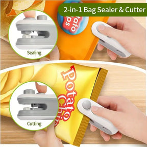 SnapSeal – Portable Bag Sealer with Cutter & Magnet