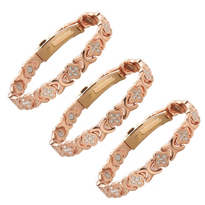 BloomGrace – Flower Copper Bracelet Elegant Style