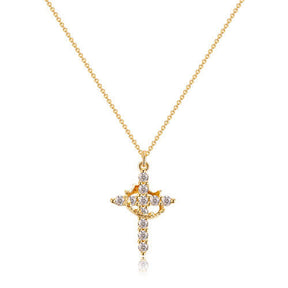 RoyalFaith – Crown Cross Necklace