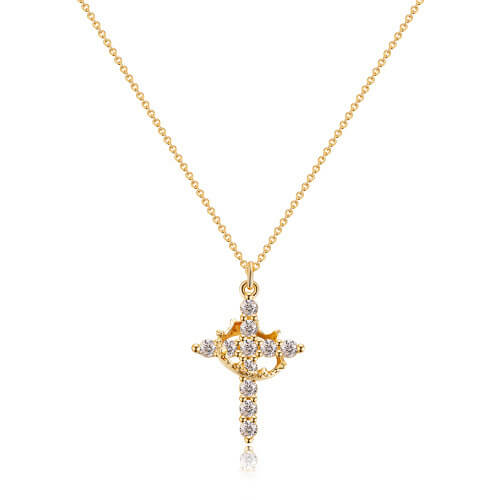RoyalFaith – Crown Cross Necklace