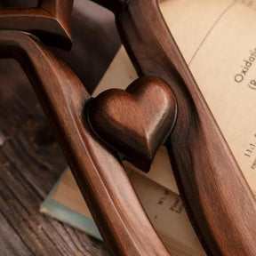 HeartFaith – Intertwined Heart Wooden Cross