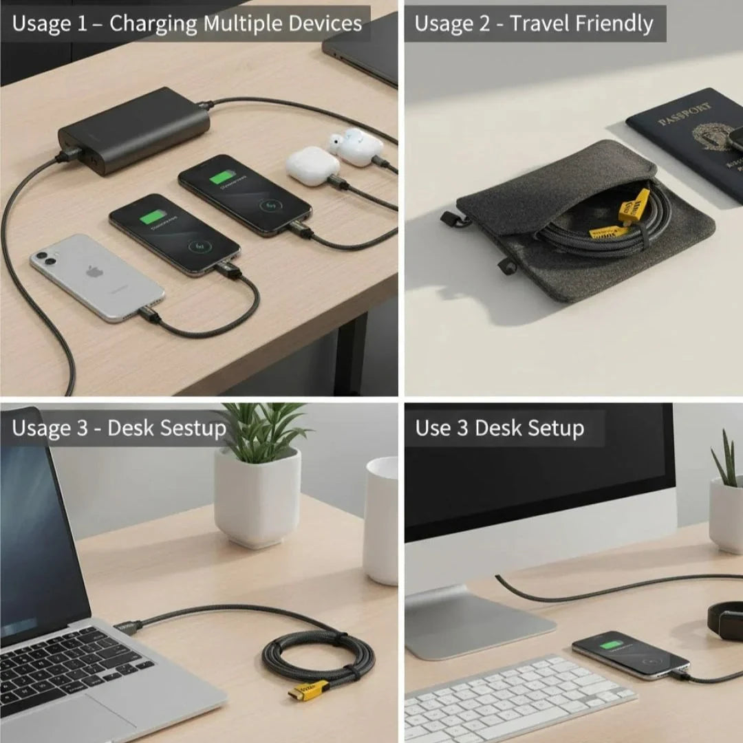 VoltLink – 4-in-1 Fast Charging Cable