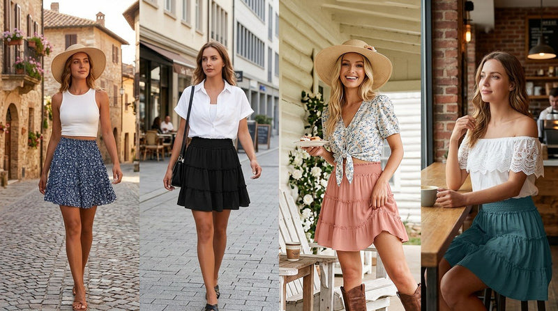 LunaFlair – Tiered Boho Skort