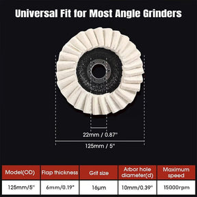 SmoothCraft - High-Resilience Polishing Wheel for Metal & Wood
