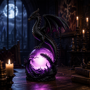 DragonGlow – Mystic Crystal Orb Lamp