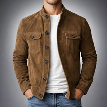 EliteSuede – Modern Men's Shirt Jacket
