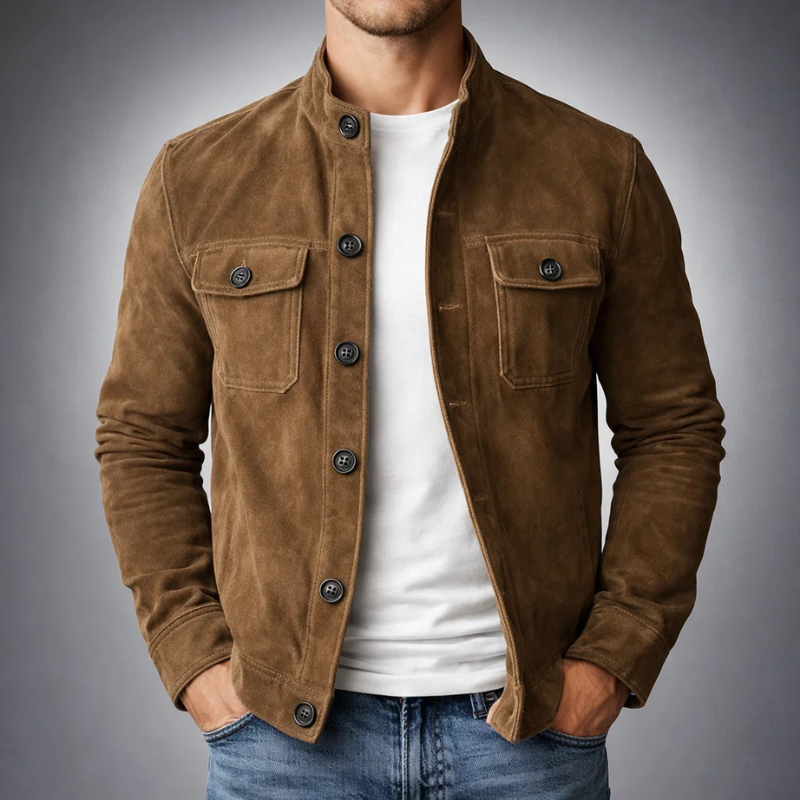 EliteSuede – Modern Men's Shirt Jacket