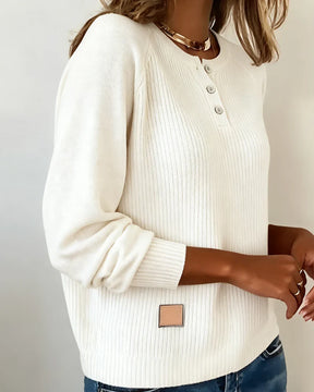RaglaMode – Stylish Button Sleeve Pullover