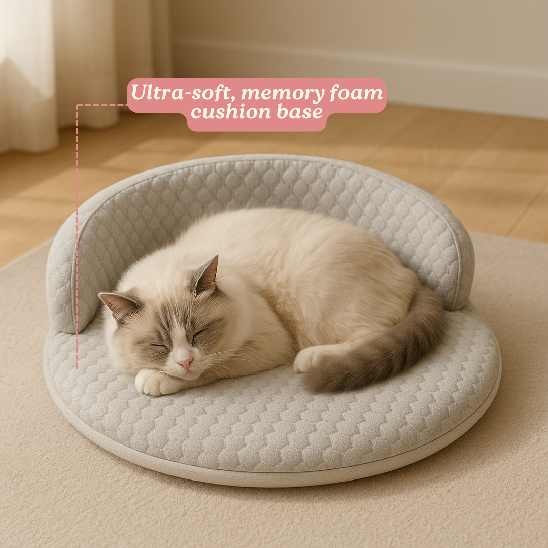 PurrBreeze – Orthopedic Cat Sleep Bed