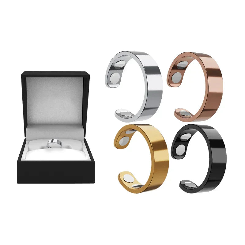 MagnaLuxe – Elegant Stainless Steel Magnetic Ring