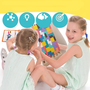 TetraMind – Montessori Wooden Puzzle Set