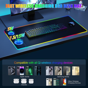 LumiDesk – RGB Waterproof Gaming Mouse Pad
