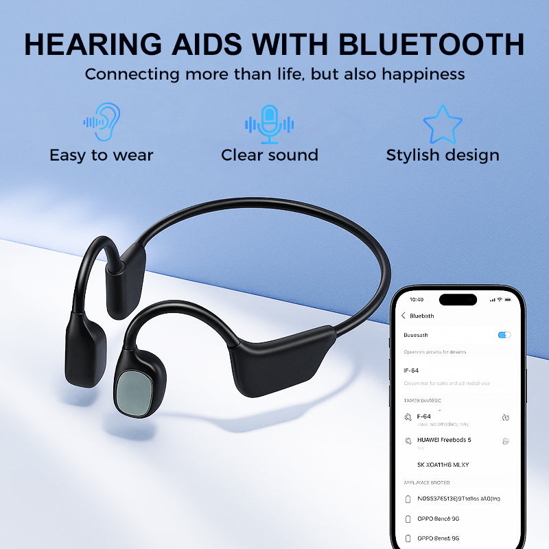 VibraHear – Wireless Bone Conduction Hearing Aid Earbuds