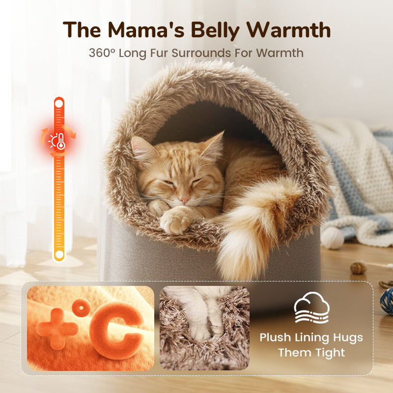 CozyPaws – Warm Retreat Pet Bed