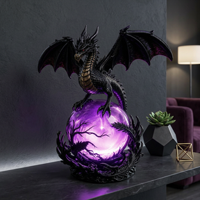 DragonGlow – Mystic Crystal Orb Lamp