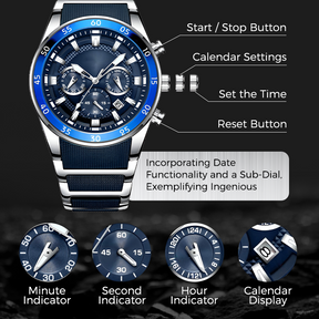 TimeForge – Rugged Men’s Multifunction Watch