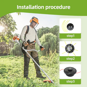 TrimForce - Heavy-Duty Steel Wire Trimmer Head