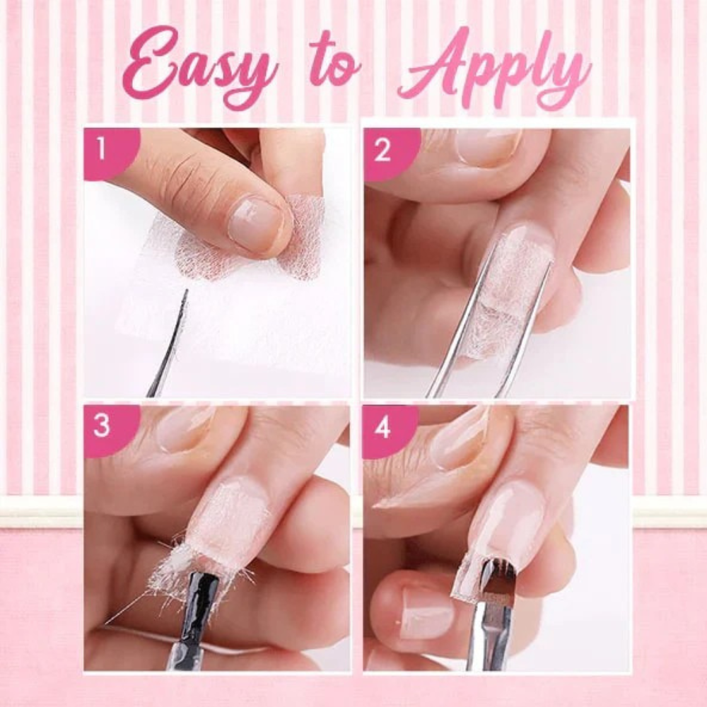 SilkGlow - Nail Extension Fiberglass Kit (10PCS)
