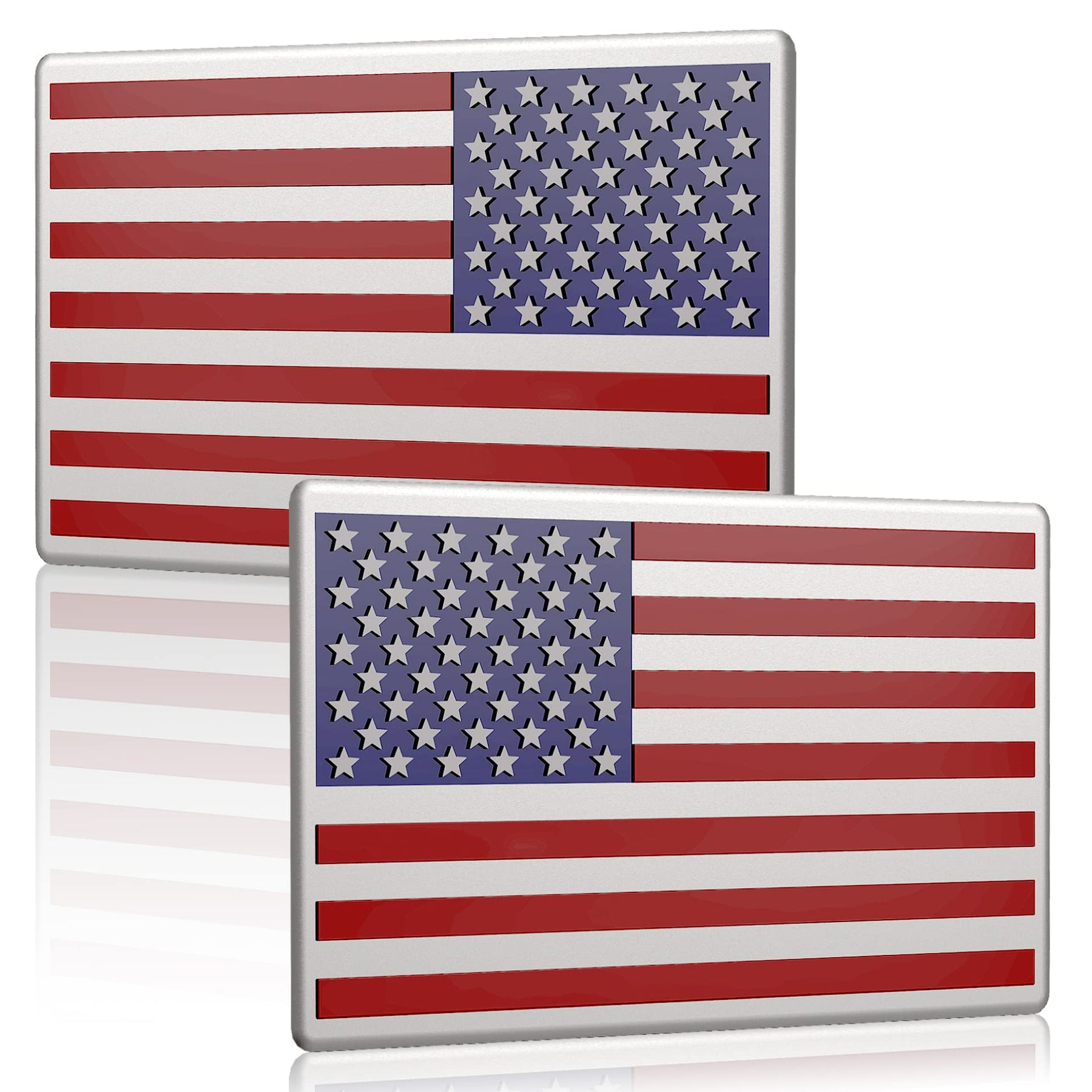 ShadowGlory – 3D Black American Flag Emblem Decal