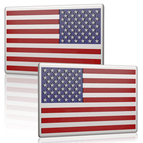 ShadowGlory – 3D Black American Flag Emblem Decal
