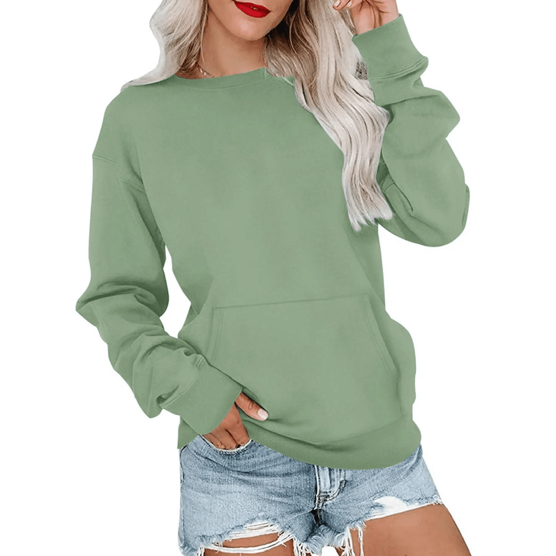 CozyCore – Women’s Crewneck Hoodless Sweatshirt