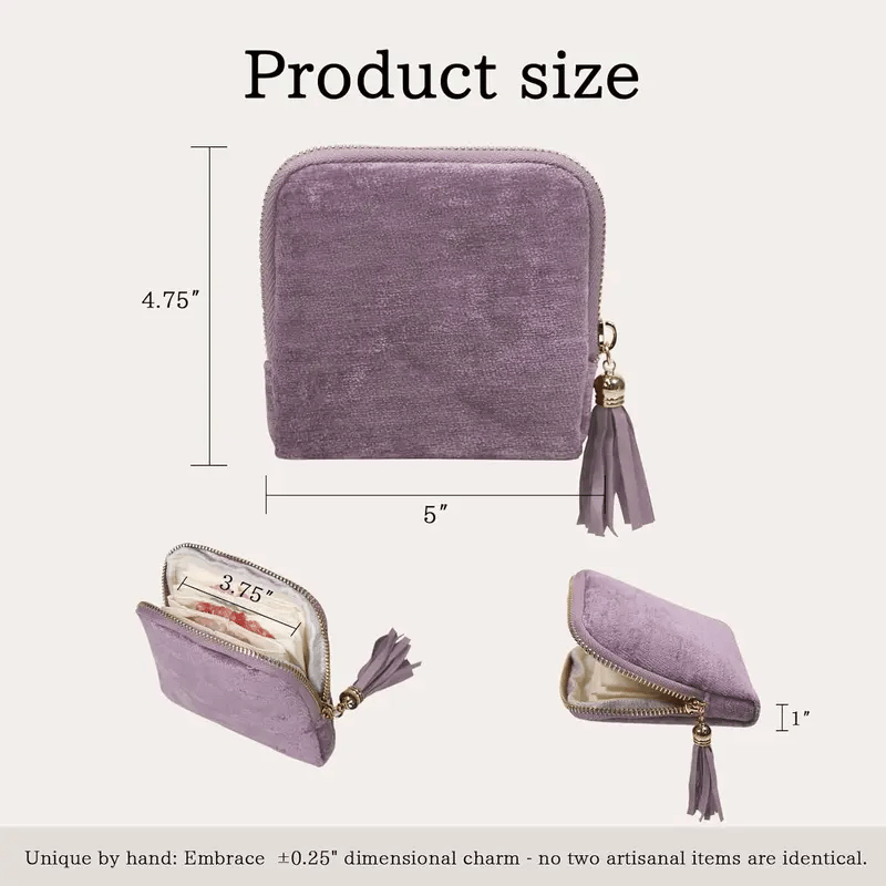 LuxeCarry – Portable Jewelry Storage Bag with Zipper