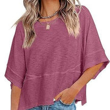 PureEase – Oversized Crewneck Comfort Summer Top