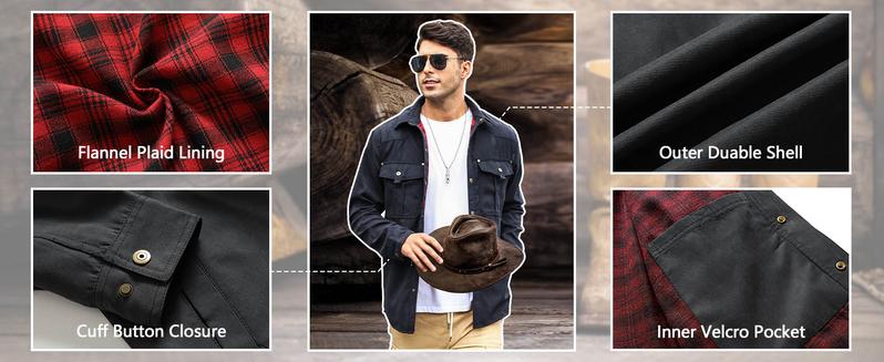 VistaWork – Versatile Flannel-Lined Utility Shacket