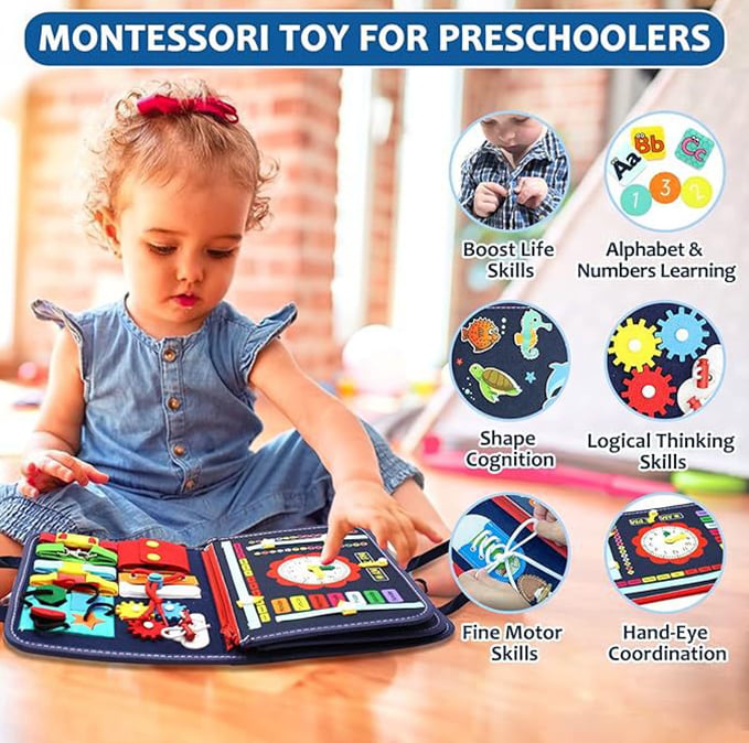 LittleLogic – Montessori Busy Play Board
