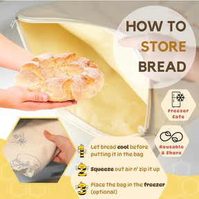 FreshHive – Beeswax Cotton Bread Storage Bag