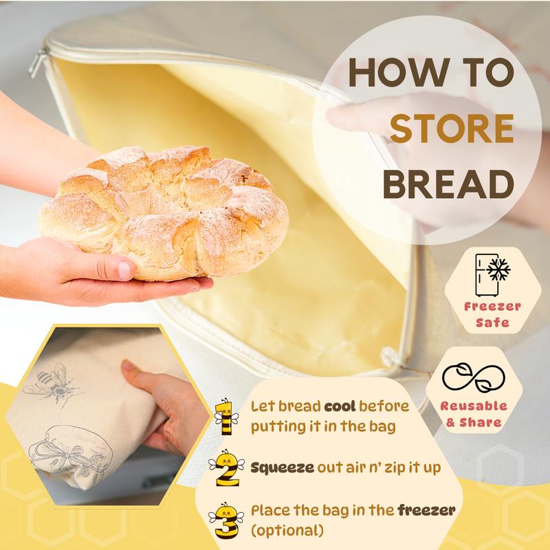FreshHive – Beeswax Cotton Bread Storage Bag