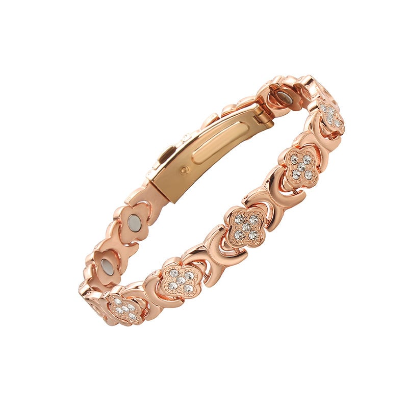 BloomGrace – Flower Copper Bracelet Elegant Style