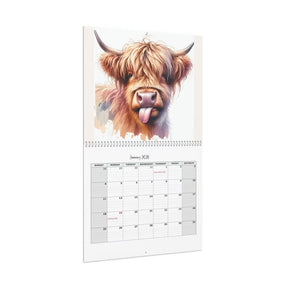 HighlandHugs – 2026 Cute Highland Cow Wall Calendar