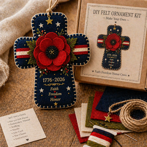 PoppyCraft – DIY Patriotic Cross Ornament Kit