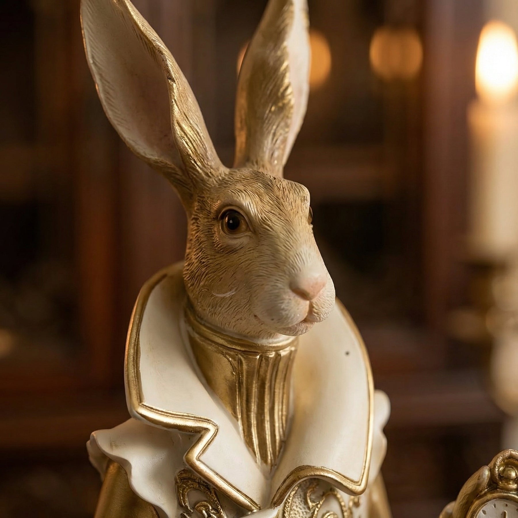 RoyalWhisk – Gold Trim Rabbit Figurine