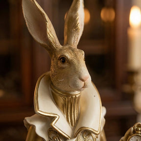 RoyalWhisk – Gold Trim Rabbit Figurine