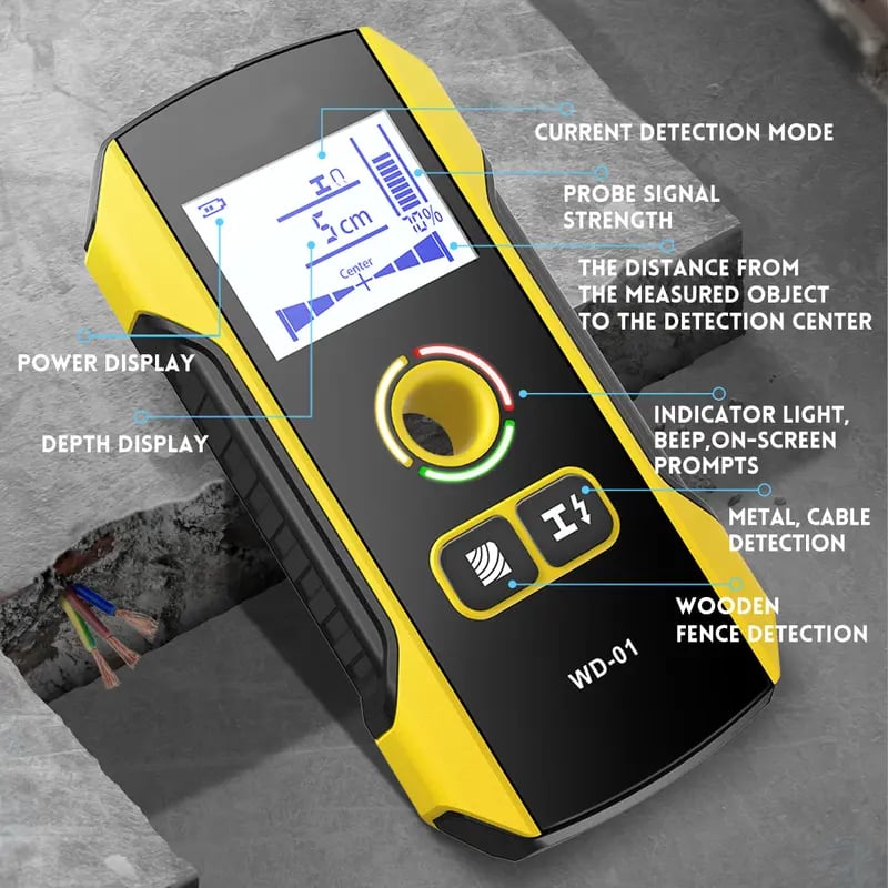WallSense Pro – Precision Metal Detector Wall Scanner