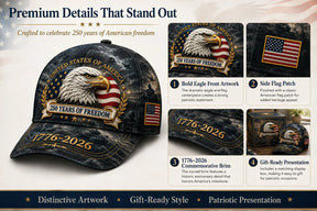 FreedomEagle – 250 Years Patriotic Heritage Cap