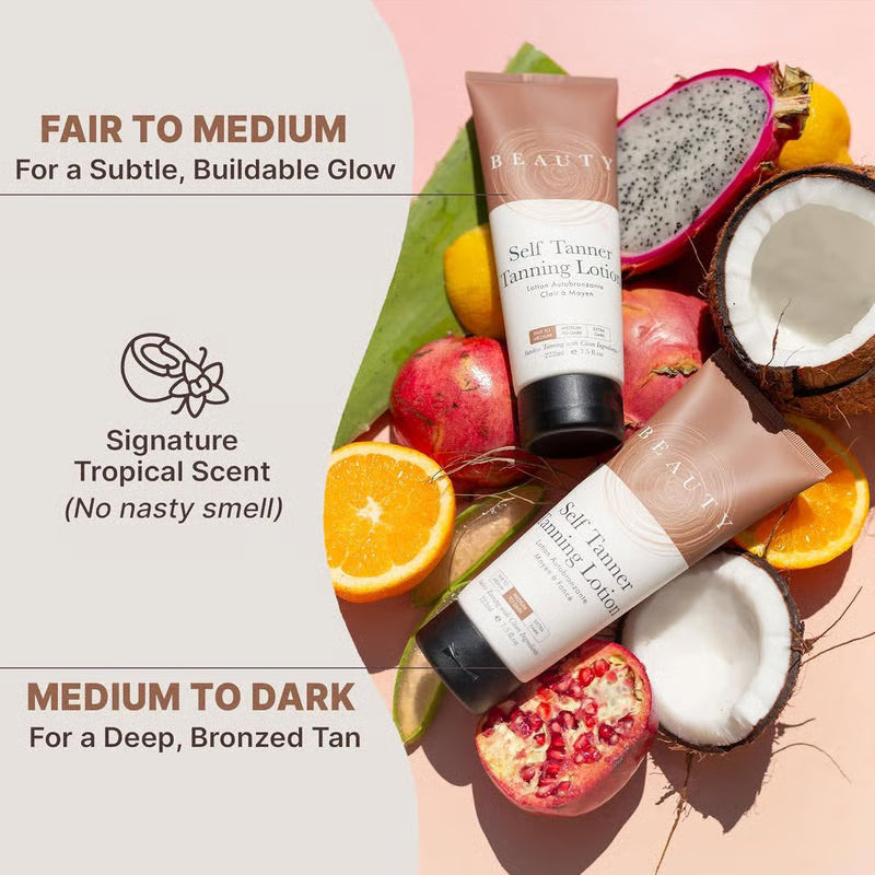 BronzeAura – Natural Finish Self Tanner Lotion