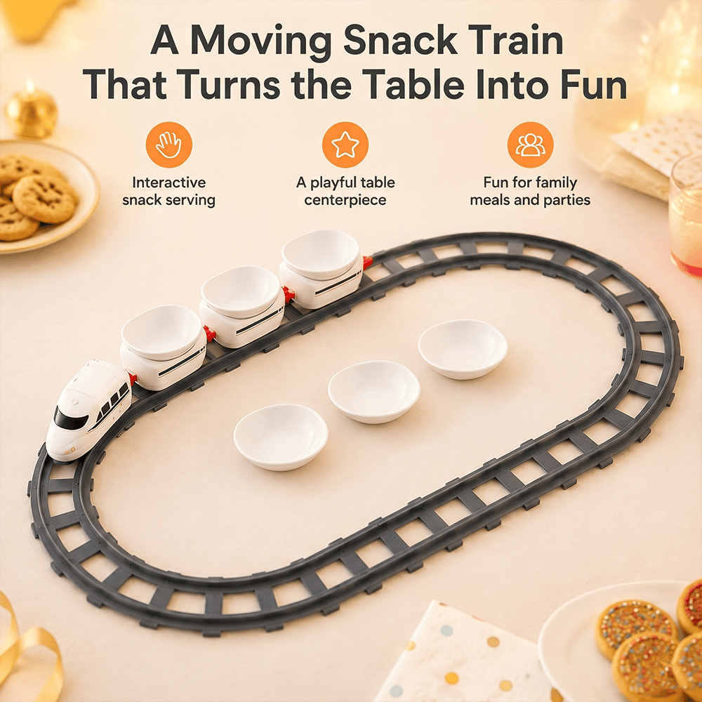 FunRail – Rotating Food Train Serving Set