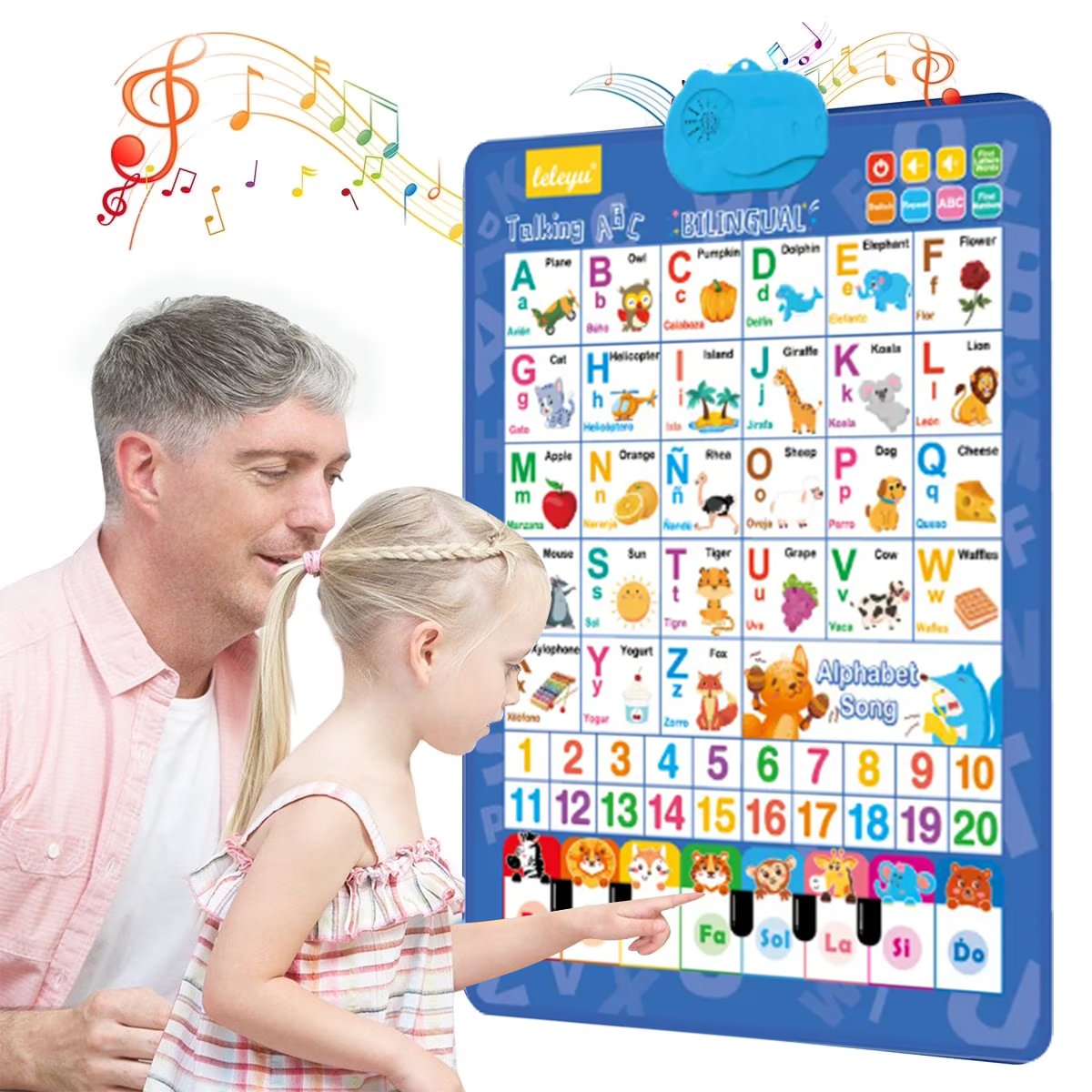 TinyGenius – Kids Talking Learning Wall Board