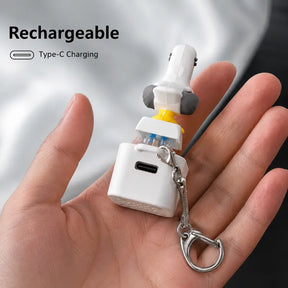 SquawkKey – Funny Seagull Button Keychain