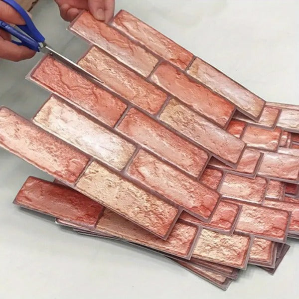 BrickCraft - Self-Adhesive 3D Brick Wallpaper