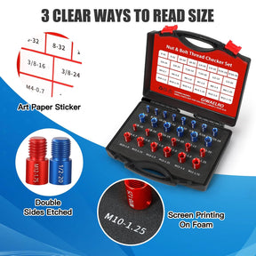 ScrewSense – 44Pcs Alloy Thread Inspector Set