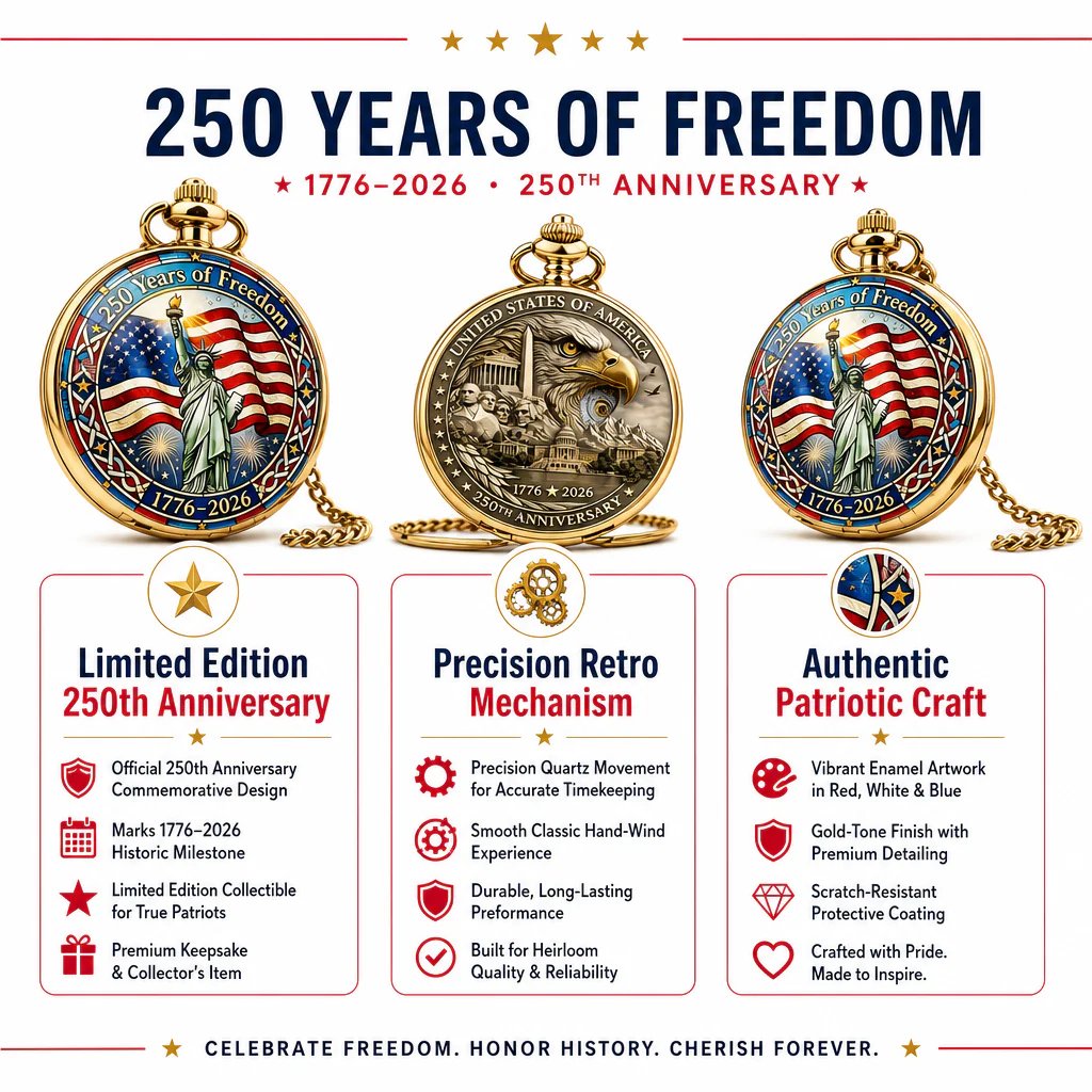 LibertyChrono – USA 250th Pocket Watch