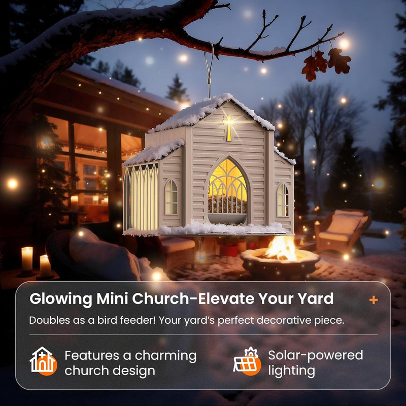 FeatherGlow – Solar Powered Light Up Bird Feeder