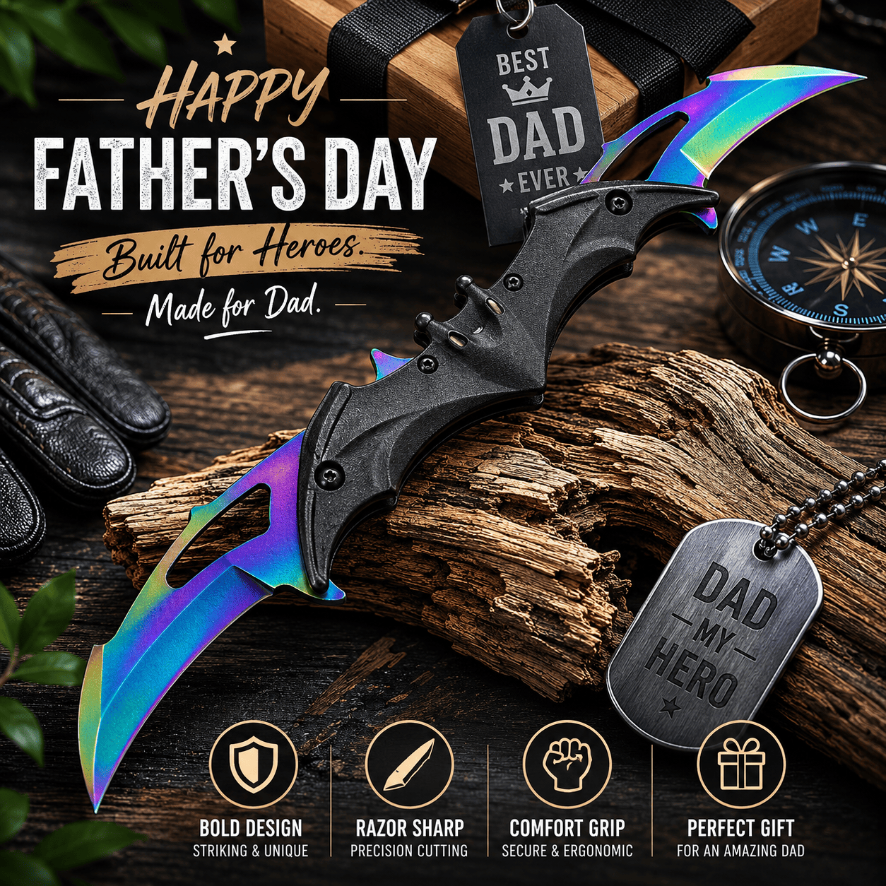 BladeForge – Dual Blade Tactical Folding Knife